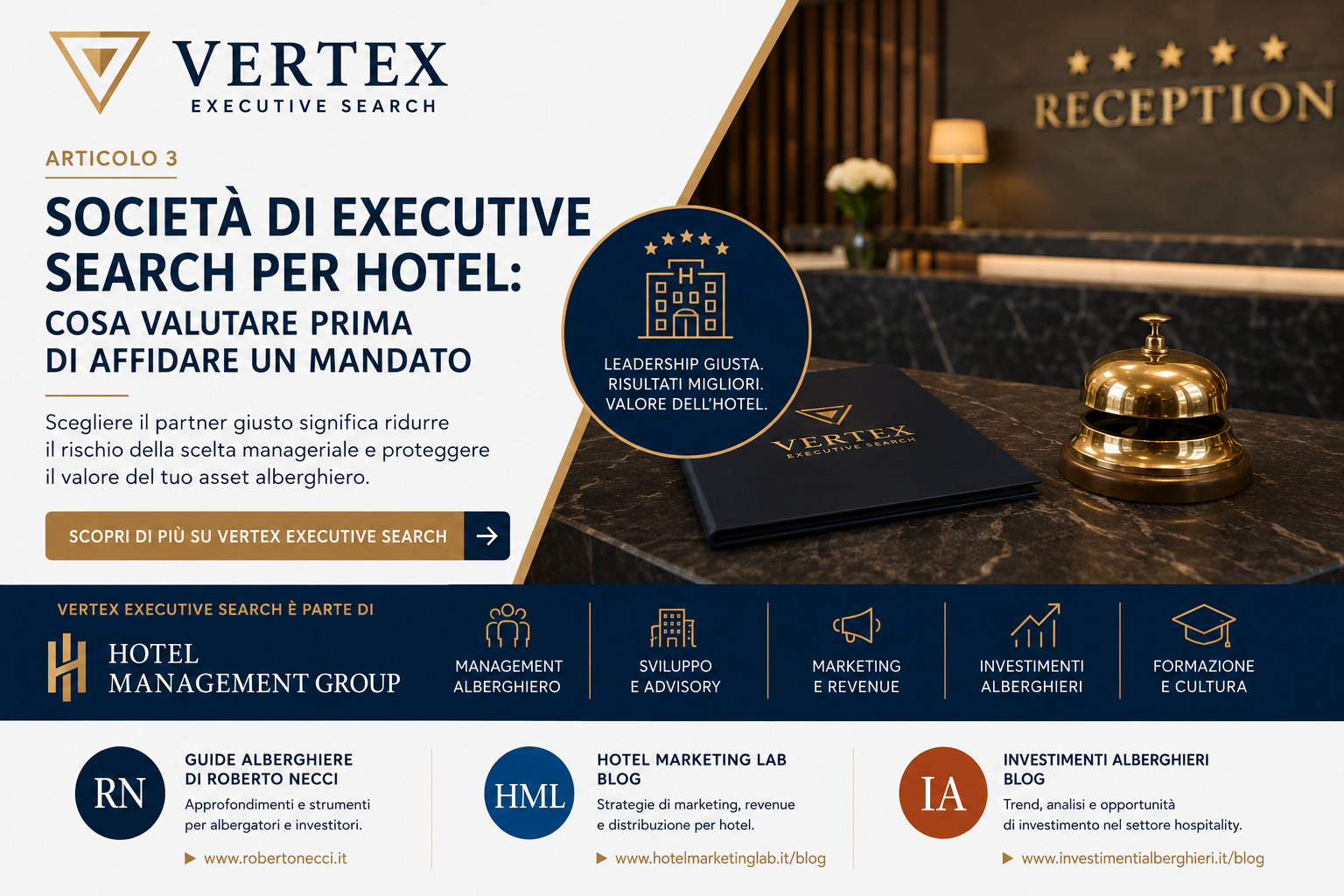 Società di executive search per hotel: cosa valutare prima di affidare un mandato